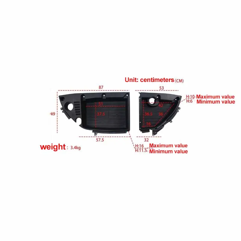 Car Engine Trunk Organizer Box Left Rudder For BYD Yuan up yuan pro 2024 2025-IN 2026 Engine Room Storage Front Large Capacity