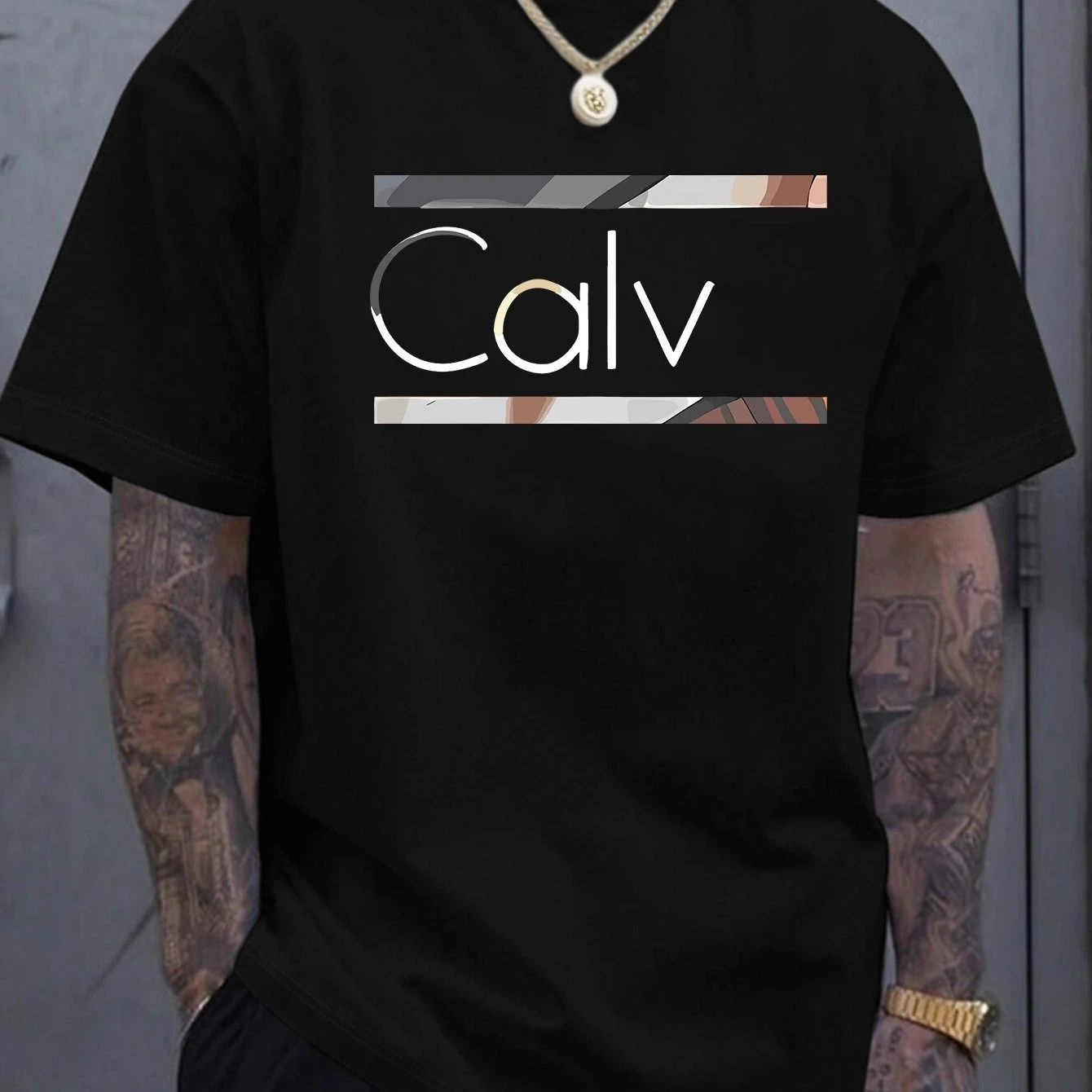 

T-shirt À Manches Courtes En Plomb Pour Hommes, 100 % Coton, Décontracté, Ample, Grande Taille Avec Lettres Imprimées