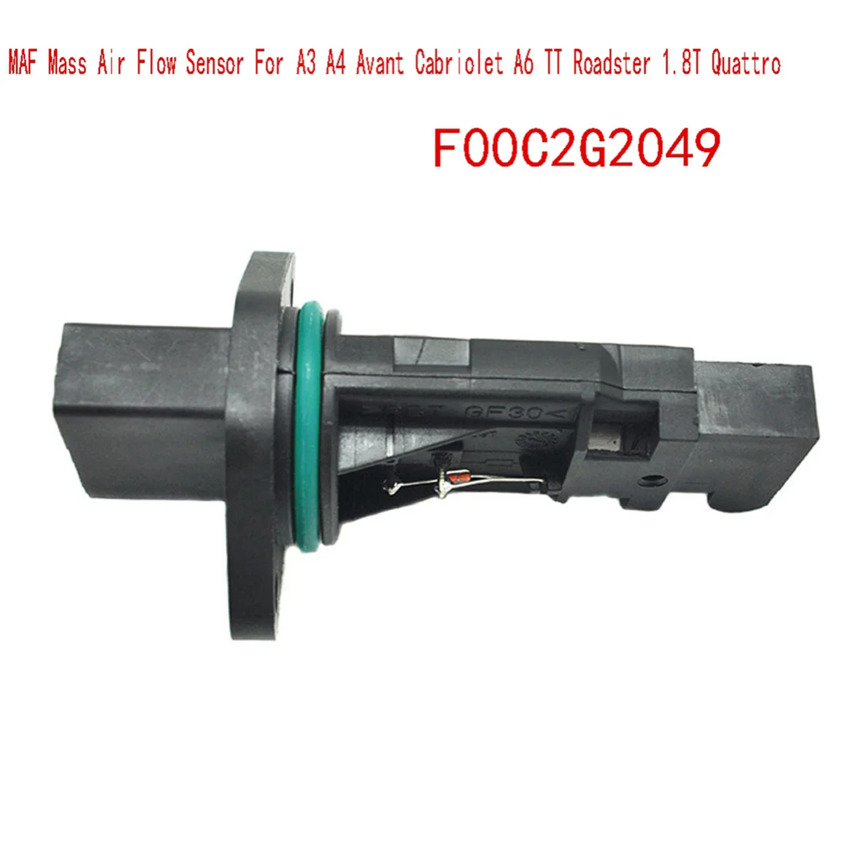 F00C2G2049 MAF Mass Air Flow Sensor for AUDI A3 A4 Avant Cabriolet A6 TT Roadster 1.8T Quattro