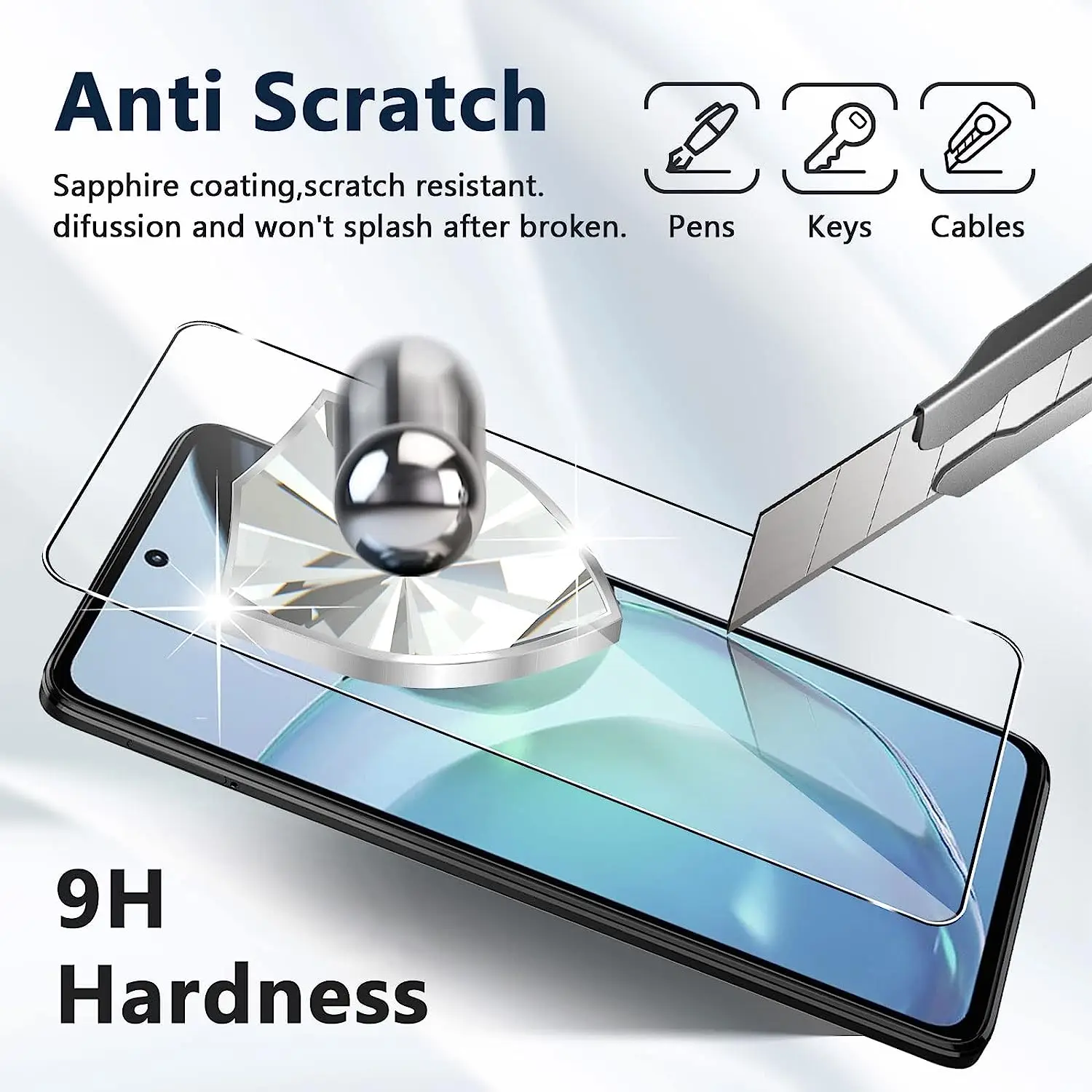 2/4Pcs Tempered Glass For OPPO A58 4G Screen Protector Glass Film