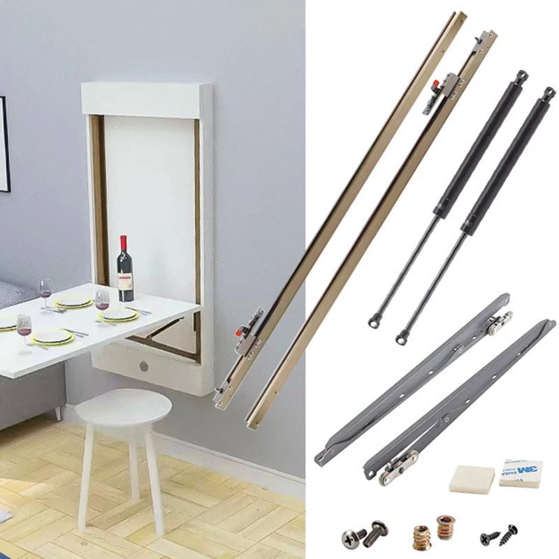 

Saving Space Simple Multipurpose School Desk Folding Study Wood Hardware Accessories Small Office Foldable Wall-mounted Table