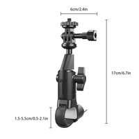 Motorcycle Bicycle Holder 360 Rotating Motorcycle Bike Camera Holder For Insta 360 X2 X3 Gopro 12 11 DJI Action Camera