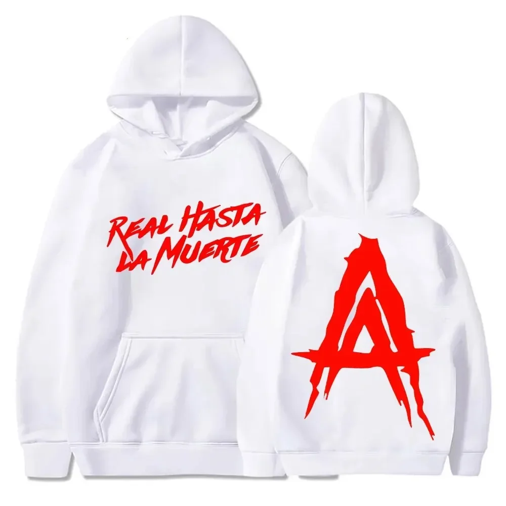 D Anuel AA Hoodies Real Hasta La Muerte Printed Hip Hop Hoodie Sweatshirts Harajuku Pullovers Unisex Men Woman