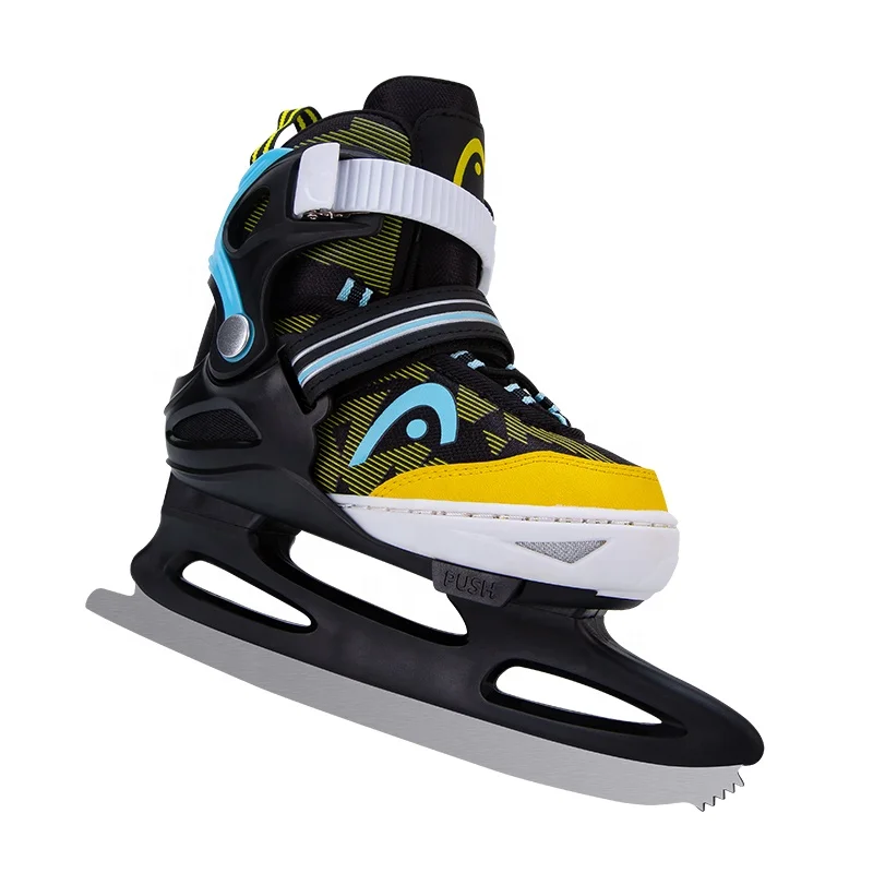 Professional Ice Skate Shoes for Ice Rental OEM Adjustable Hockey Skates Steel Winter PVC PU for Children Teenagers Beginners