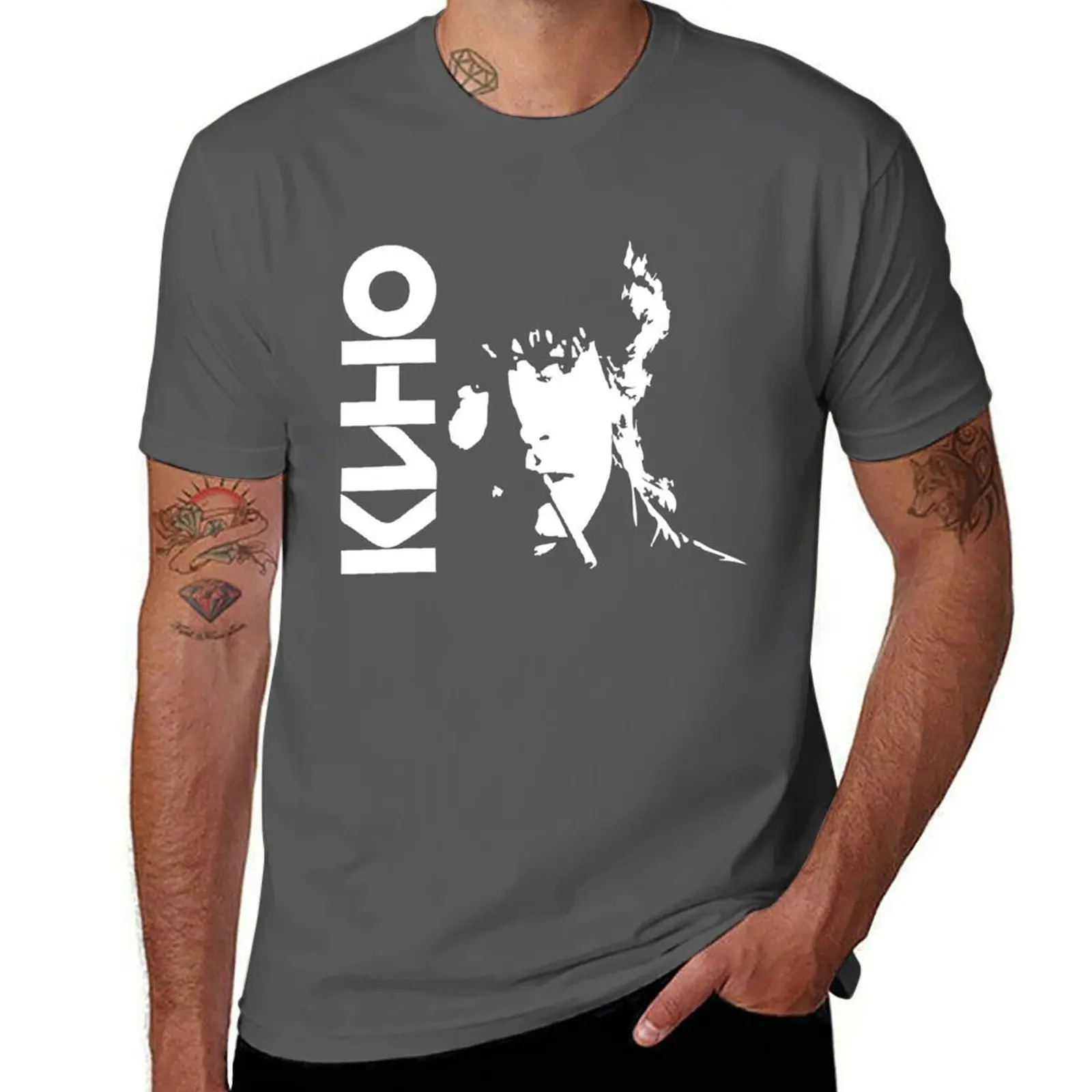 

Vintage Photograp Viktor Tsoi Rock Musician Russia Cinema Gift Long Sleeve Awesome For Music Fan T-Shirt