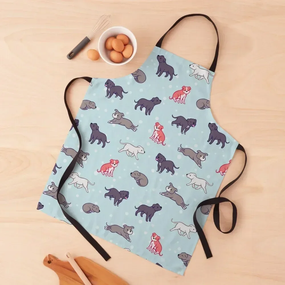 

Staffie Bull Terrier Apron for kitchen useful Kitchenware Kitchen And Home Items For Girl Apron