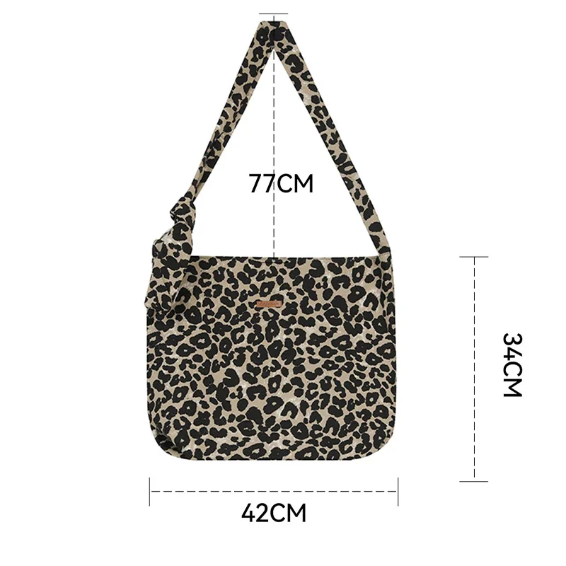 ELFSACK 2025 وصل حديثًا حقيبة كروس ليوبارد Y2K للمرأة #6