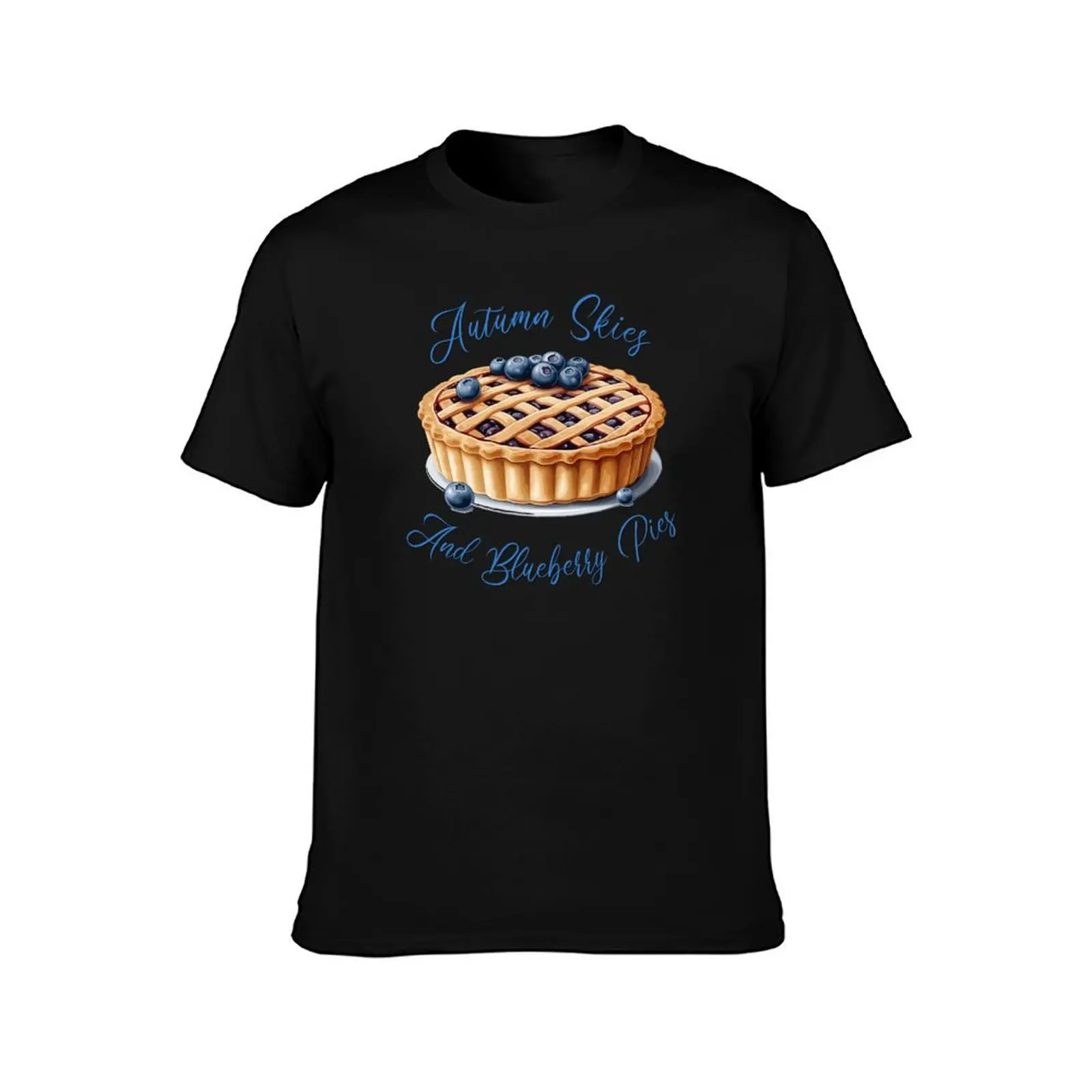 Blueberry Pie Lover Thanksgiving Dessert Design T-Shirt Blouse basketball graphic tees summer clothes black t-shirts for men