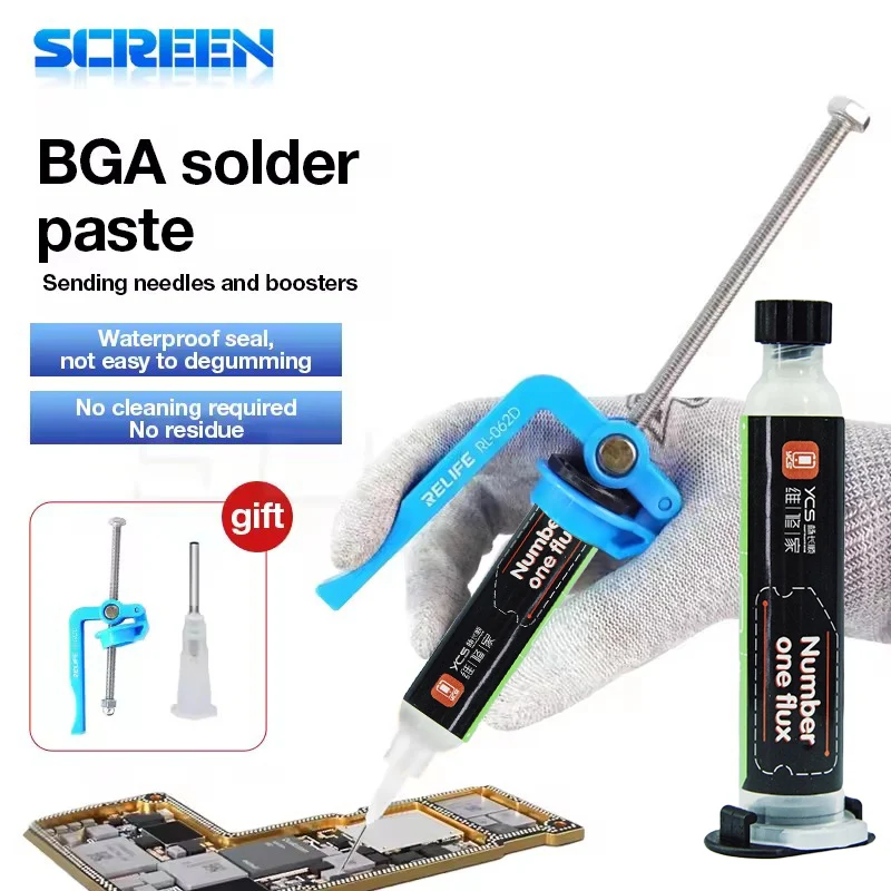 

YCS Number One Flux Soldering Oil Flux No-Clean Soldering Oil Halogen-free No-Clean Flux PCB MOBO IC SOLDER REPAIR