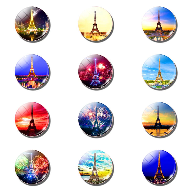 

Eiffel Tower Glass Dome Home Decor Fridge Magnet Decoration Kitchen Souvenirs Gift Fridge Stickers Love In Paris 30MM