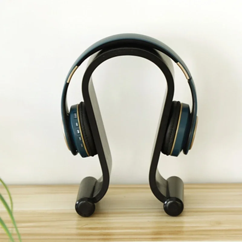 سماعات الرأس الخشبية المدمجة تقف الحد الأدنى من التصميمات التي تتناسب مع معظم سماعات الأذن مستقرة قاعدة تخزين سماعات الرأس بأمان