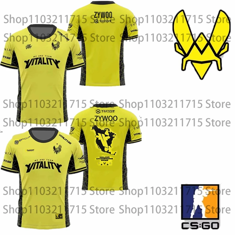 

Zywoo Jersey Vitality Team Uniform, новинка 2025 года, футболки Major Champions CS2, футболки для киберспорта CSGO, футболки для тренировок игроков, мужские топы для фанатов геймеров