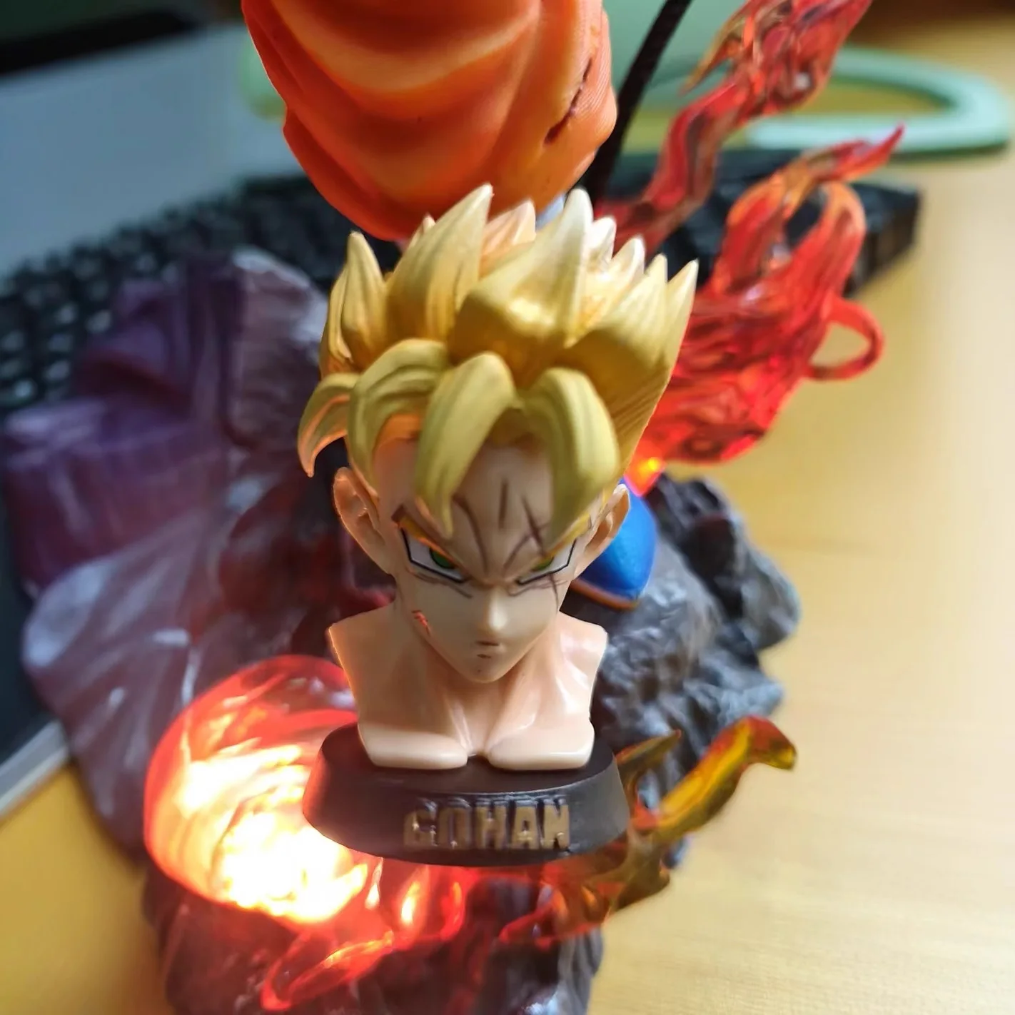 30 cm Nieuwe Dragon Ball Anime Figuur Zoon Gohan Perifere PVC Model Glow Standbeeld Desktop Decoratie Ornamenten Verjaardagscadeautjes Speelgoed