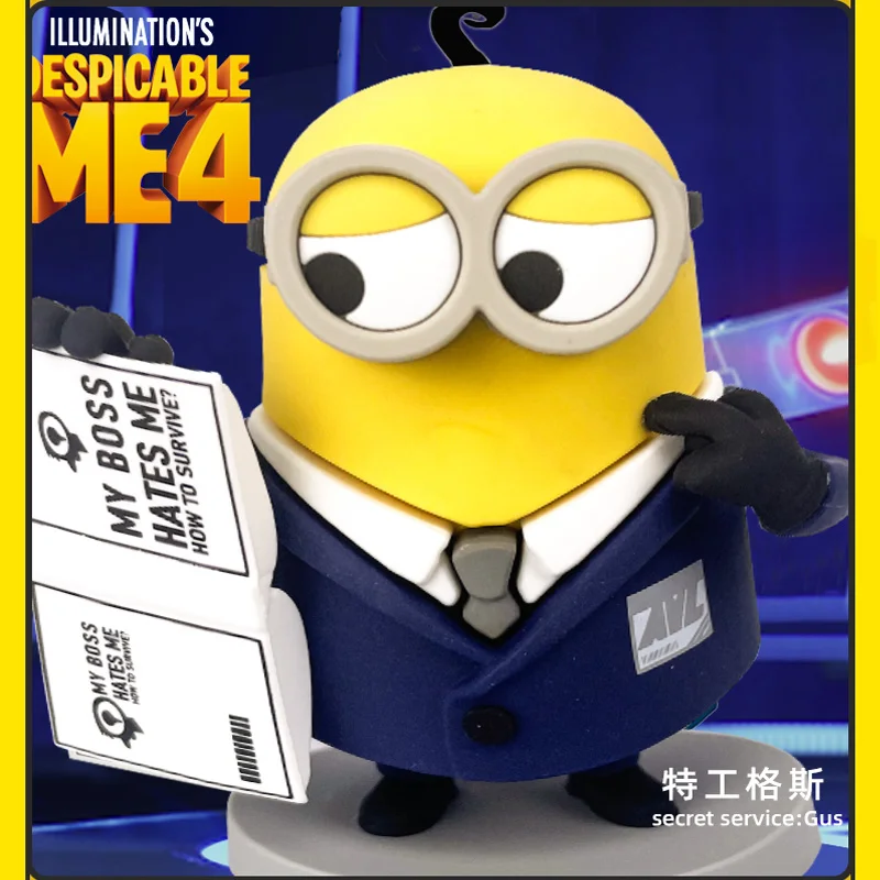 Despicable Daddy 4 Hot Selling Minions Toys Handmade Blind Box Movie Accessories Co branded Doll Doll Car Ornament Butt Cannon