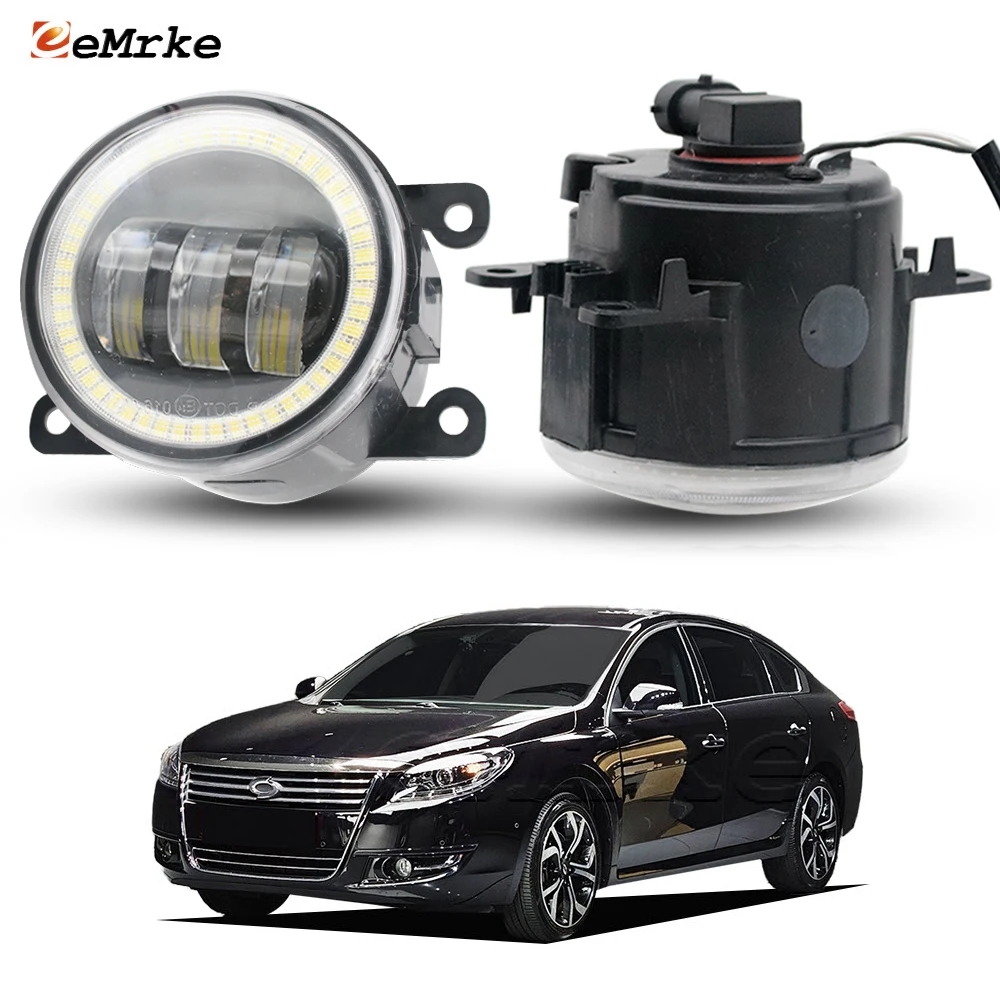 

OEM Style Halogen LED Fog Lights For Samsung SM7 L47 2011 2012 2013 2014 2015 With Lens Angel Eye DRL Daytime Running Lamp