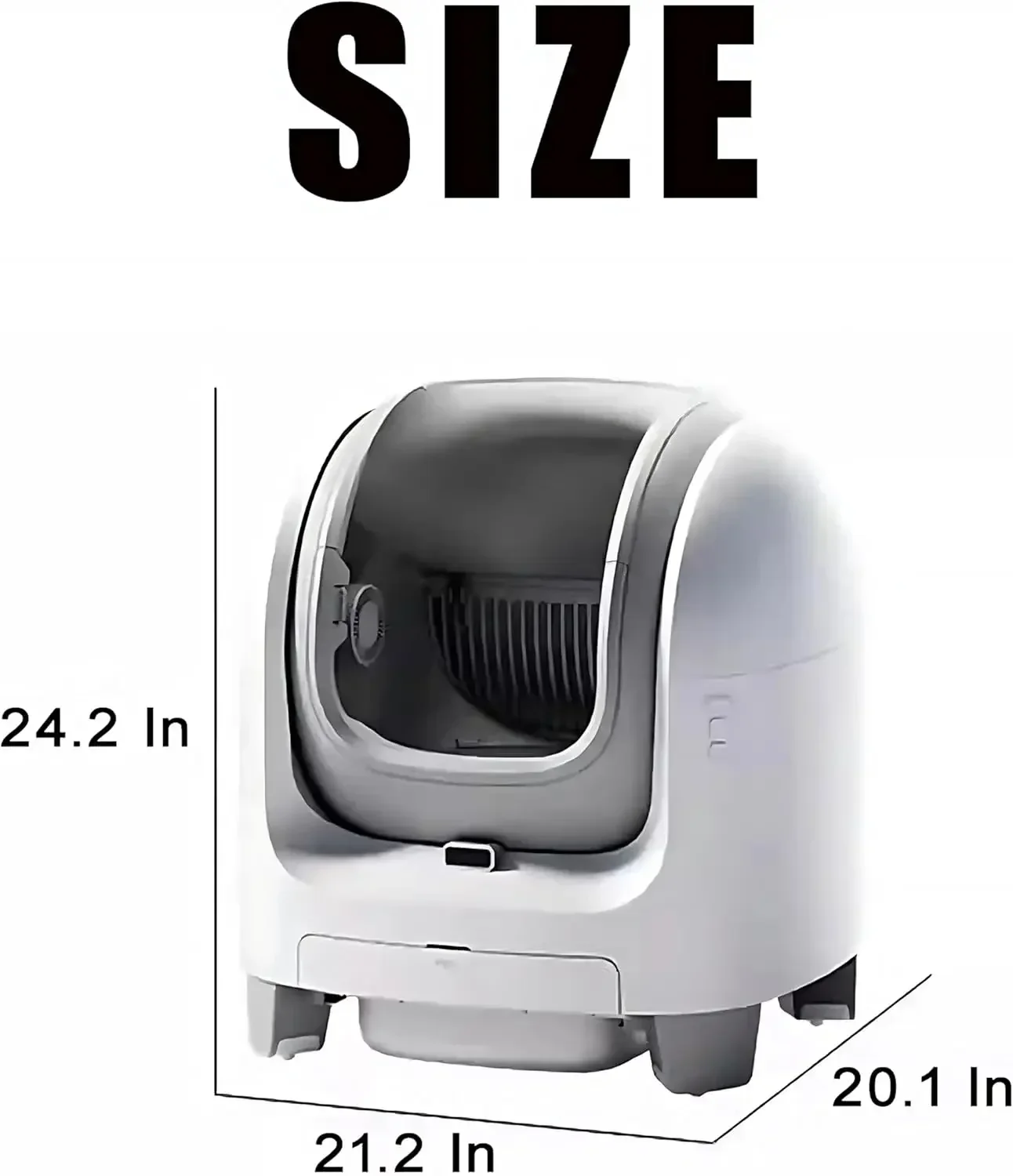 

Odorless Smart Cat Toilet with App Control Weight Monitoring