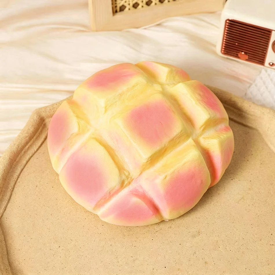 Giant Pineapple Bun Squishy Toy Oversized Slow Rising Soft Squeeze Stress Relief Fidget Sensory Decompression Gift