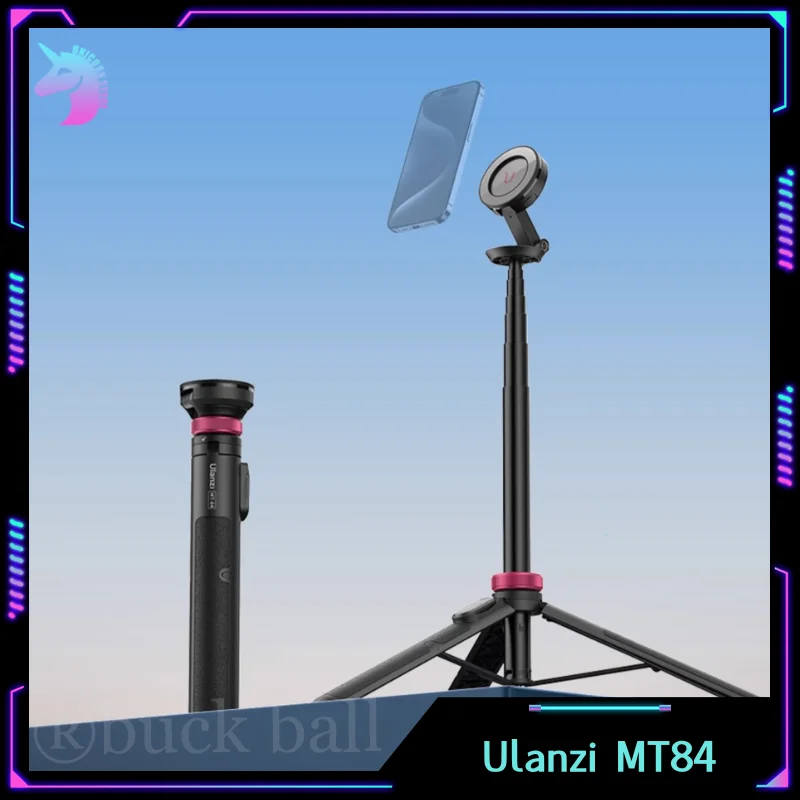 Ulanzi MT-84 1.53M Magnetic Selfie Stick Tripod Wireless Bluetooth Remote Tri Phone Extension Phone Live Streaming Vlog Custom