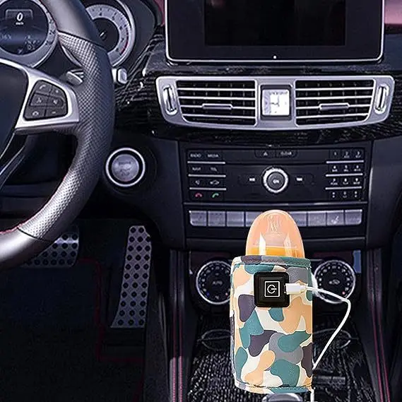 USB ミルクウォーターウォーマー旅行ベビーカー断熱バッグベビー哺乳瓶ヒーター新生児ポータブルボトル給餌ウォーマー