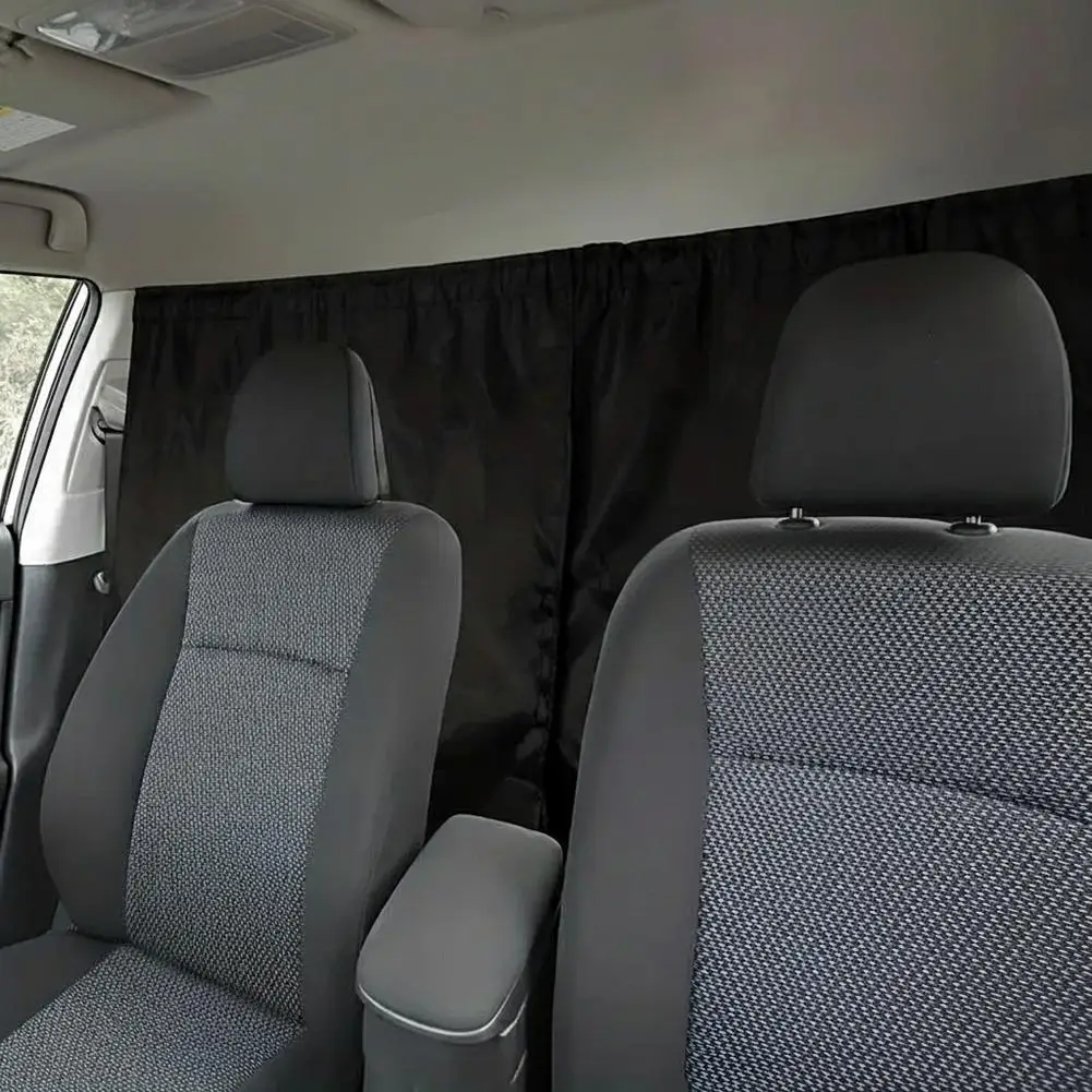 Car Privacy Divider Curtains Sun Shade Partition Blind For Rear Seat Travel Sleeping Privacy Protector Blackout Curtain