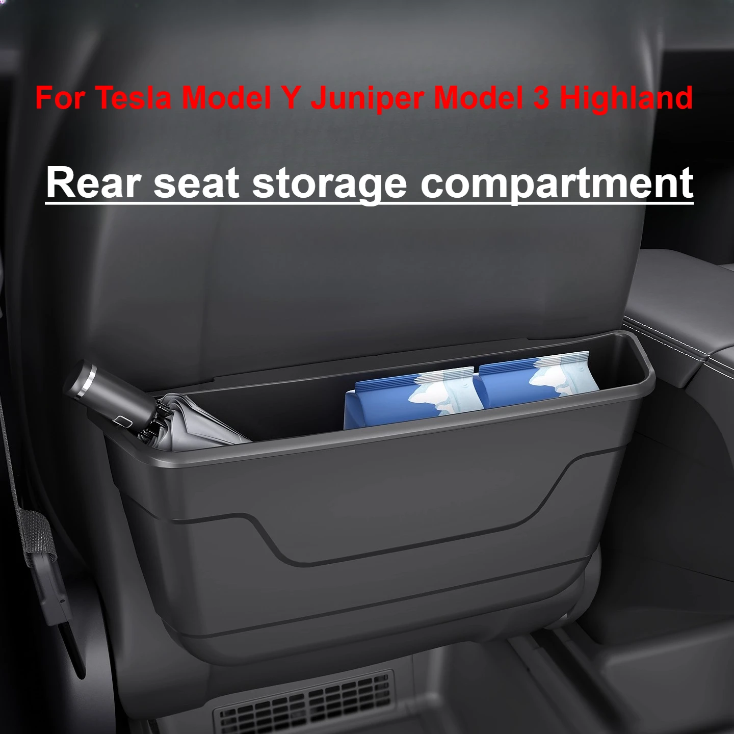 

For Tesla Model Y Juniper Model 3 Model YL 2025 Highland Car Seat Backrest Storage Box Interior Trash Accessories