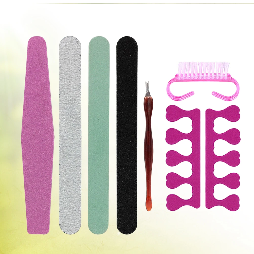 7-teiliges Maniküre-Werkzeug-Set, exquisite Verarbeitung, Nagelfeilen, Polierer-Set für Finger, Zehen, Pflege, tragbarer Aufbewahrungskoffer im Lieferumfang enthalten
