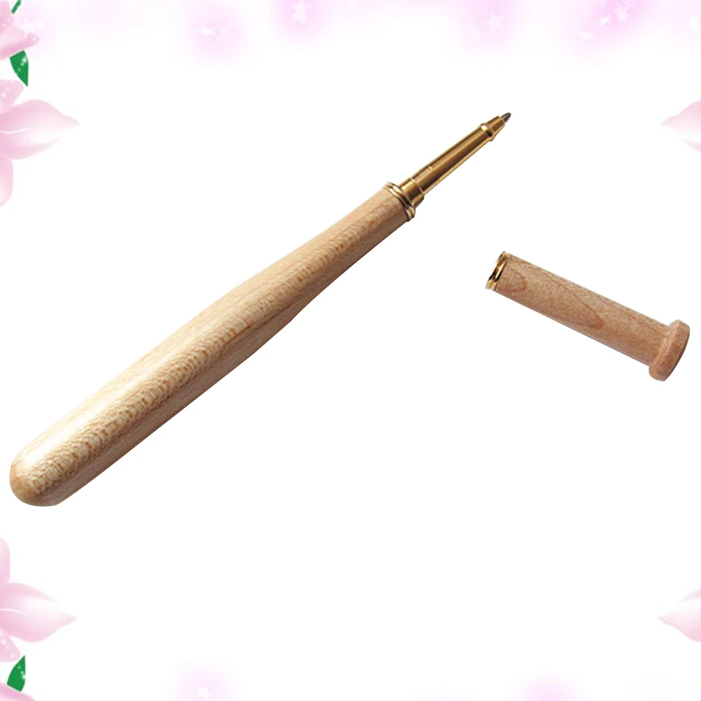 

Premium Wooden Ballpoint Pen Ergonomic Comfortable Grip Smooth Writing Office School Supplies Pens For Gift Birthday