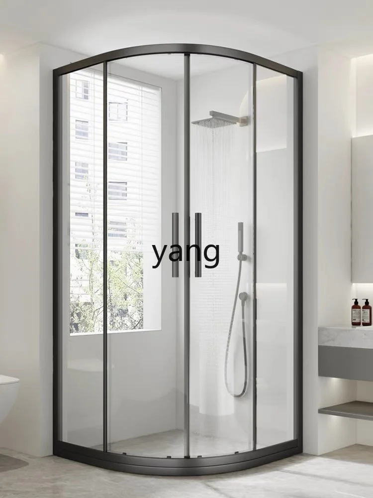 غرفة الاستحمام LTT ذات القوس المنزلي للفصل الجاف والرطب، شاشة حمام بسيطة للحمام الزجاجي #2