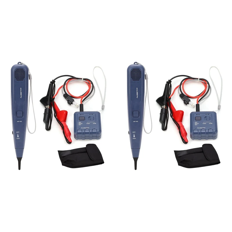 TOP 2X Pro3000 Tone Generator And Probe Kit, Smarttone Technology, Handheld Telephone Line Circuit Finder