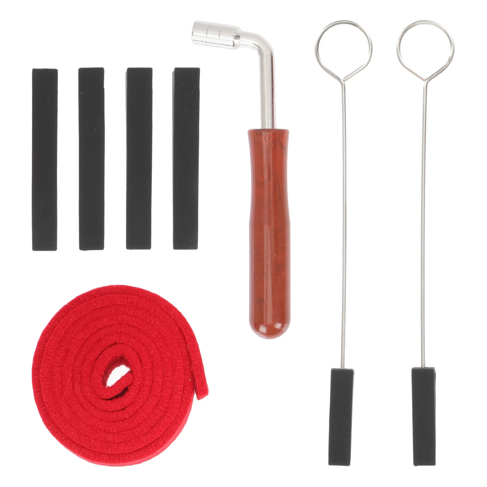 

Piano Tuning Tool Wrench Mute Silica Gel Durable Practice Accessories Sound Reduction Volume Control Safe Materials Piano