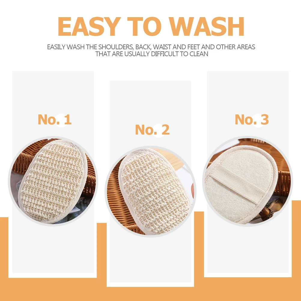 

6Pcs Body Scrubber Bath Sponge Soft Texture Rich Bubbles Comfortable Bath Time Shower Sponge Shower Exfoliator