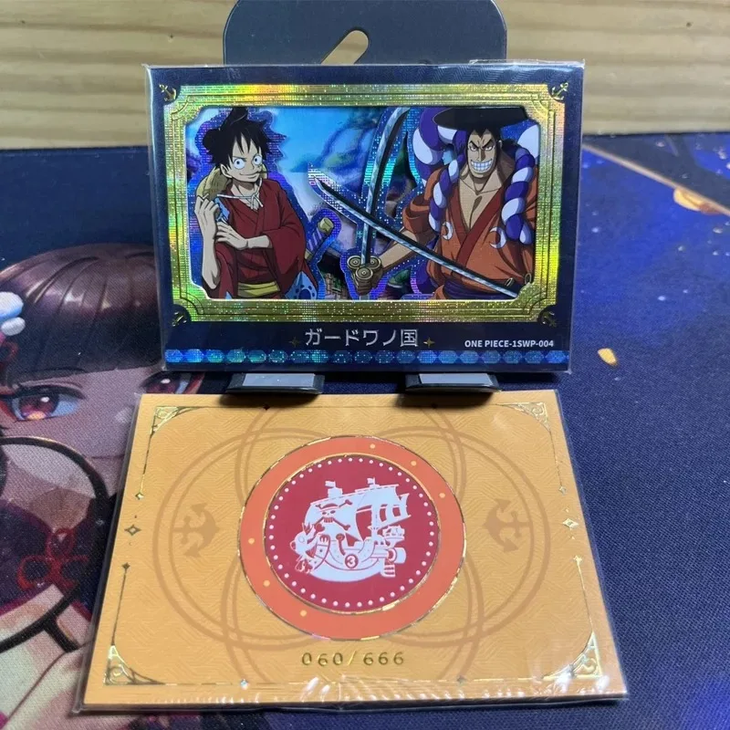 원피스 SWP DIY Shanks Hancook Ace Saab Vivi DIY Luffy Sanji 컬렉션 카드 크리스마스 생일 선물 어린이 장난감