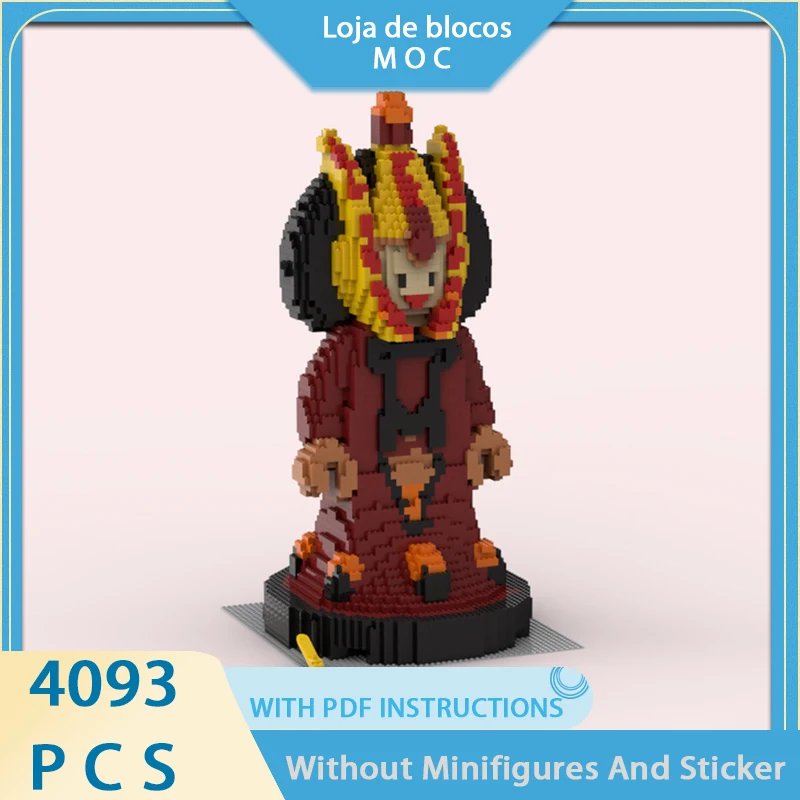 Exquisite new product MOC building block character theme model Amidala Queen sculpture technology modular children's toy DIY set
