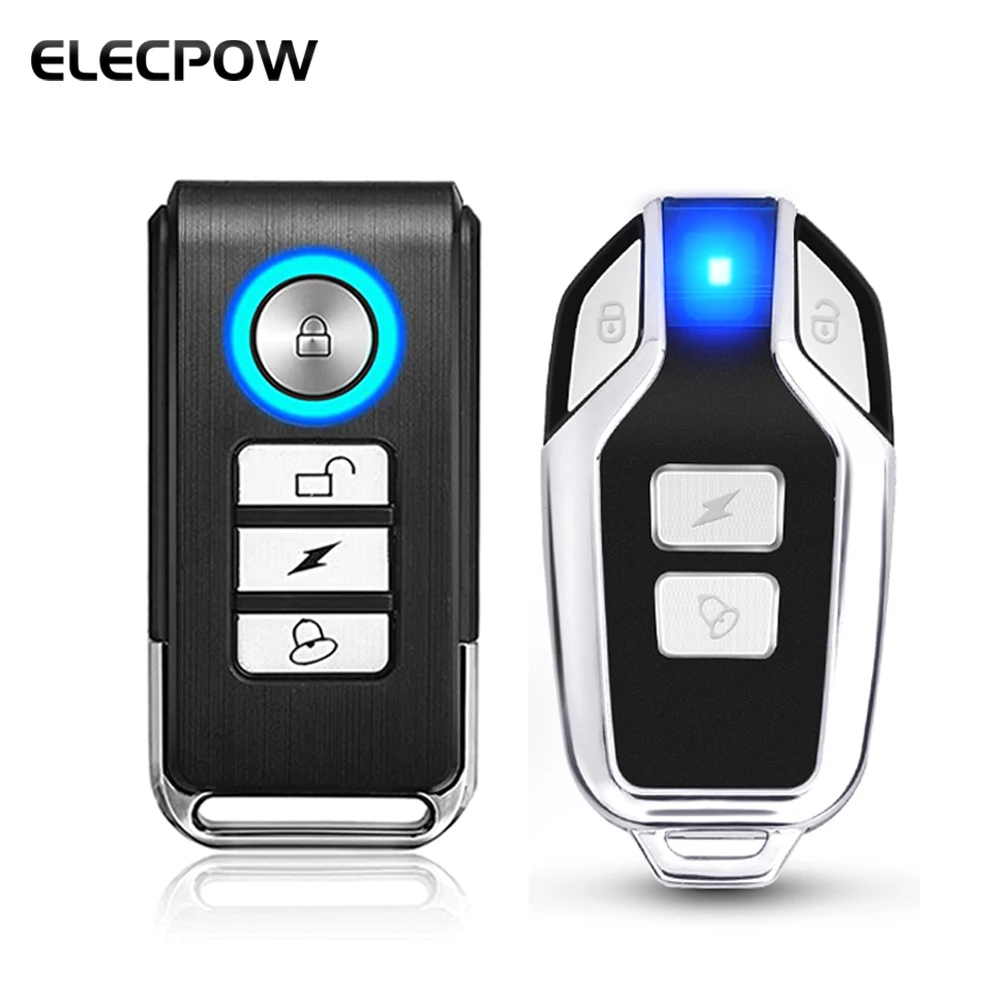 Elecpow Remote Control For Wireless Anti-Theft Motorcycle Bike Vehicle Alarm