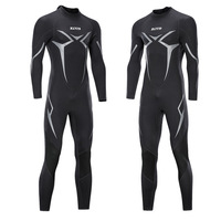 3MM Neoprene Wetsuit Men Scuba Diving Suit Spearfishing Wear Snorkeling Surfing One Piece Set Winter Keep Warm Swimsuit