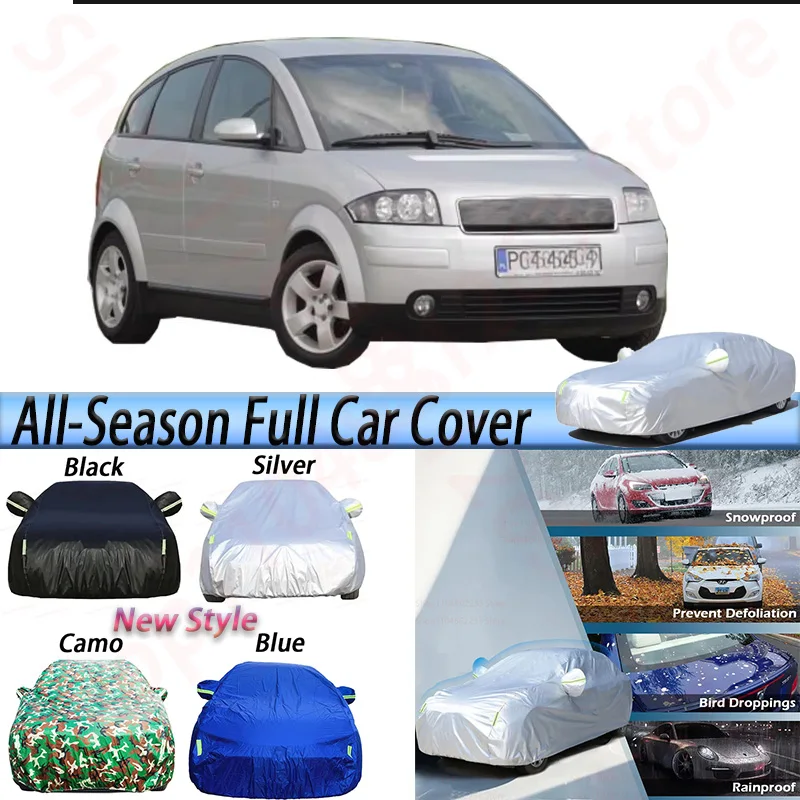

Waterproof Car Covers For Audi A2 Outdoor Anti-UV Sun Shade Rain Snow Resistant Auto Cover Dustproof