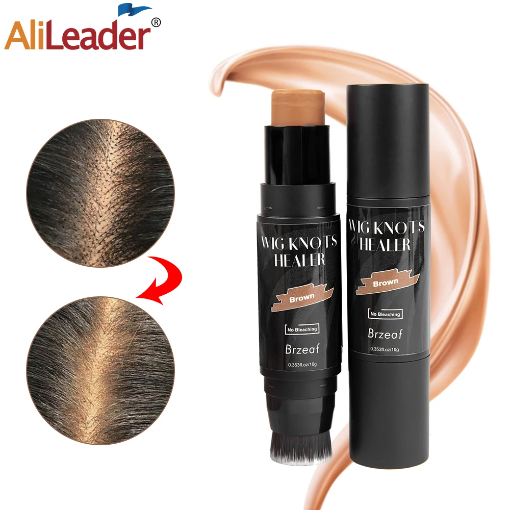 

Alileader Wig Knot Concealer For Lace Wigs Lace Tint Dyeing Concealer Stick Wig Knots Healer With Brush Lace Tint Spray For Wigs