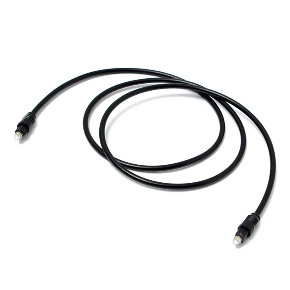 1 Black Optical Cable Optical Fiber Digital Audio Spdif Dvd Cd High Quality