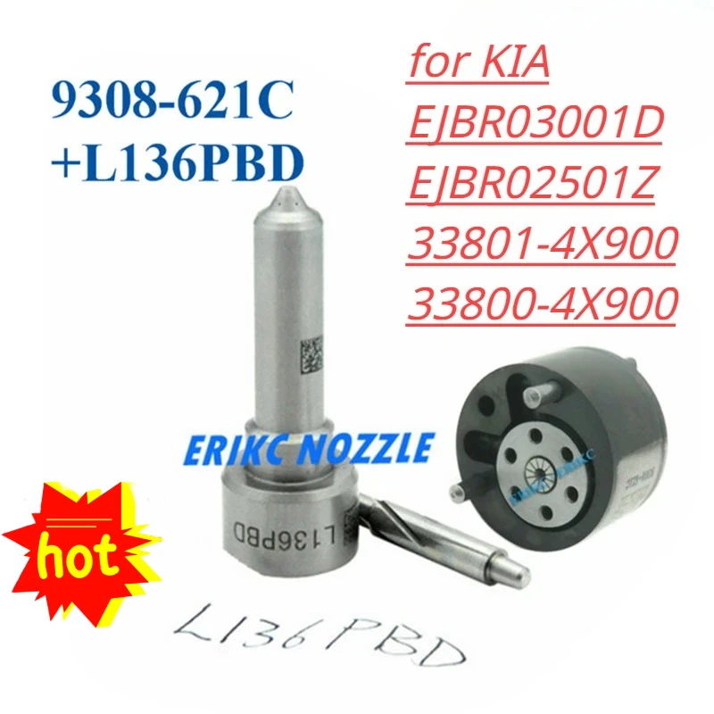 

EJBR03001D EJBR02501Z 33801-4X900 Injector Valve Set 7135-660 L136PBD 9308-621C Nozzle Repair Kits for Delphi KIA 33800-4X900