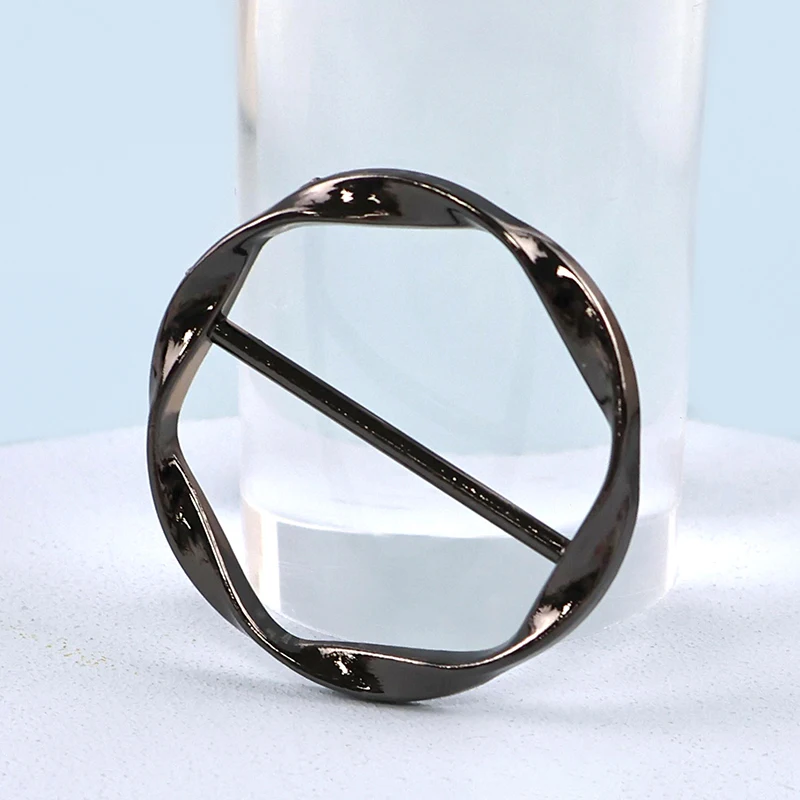 

5/10P 35/40mm Clothes Ring Buckle T-shirt Tie Waistband Metal Buckles Silk Scarf Tri-Glide Decor Slider Button DIY Accessories