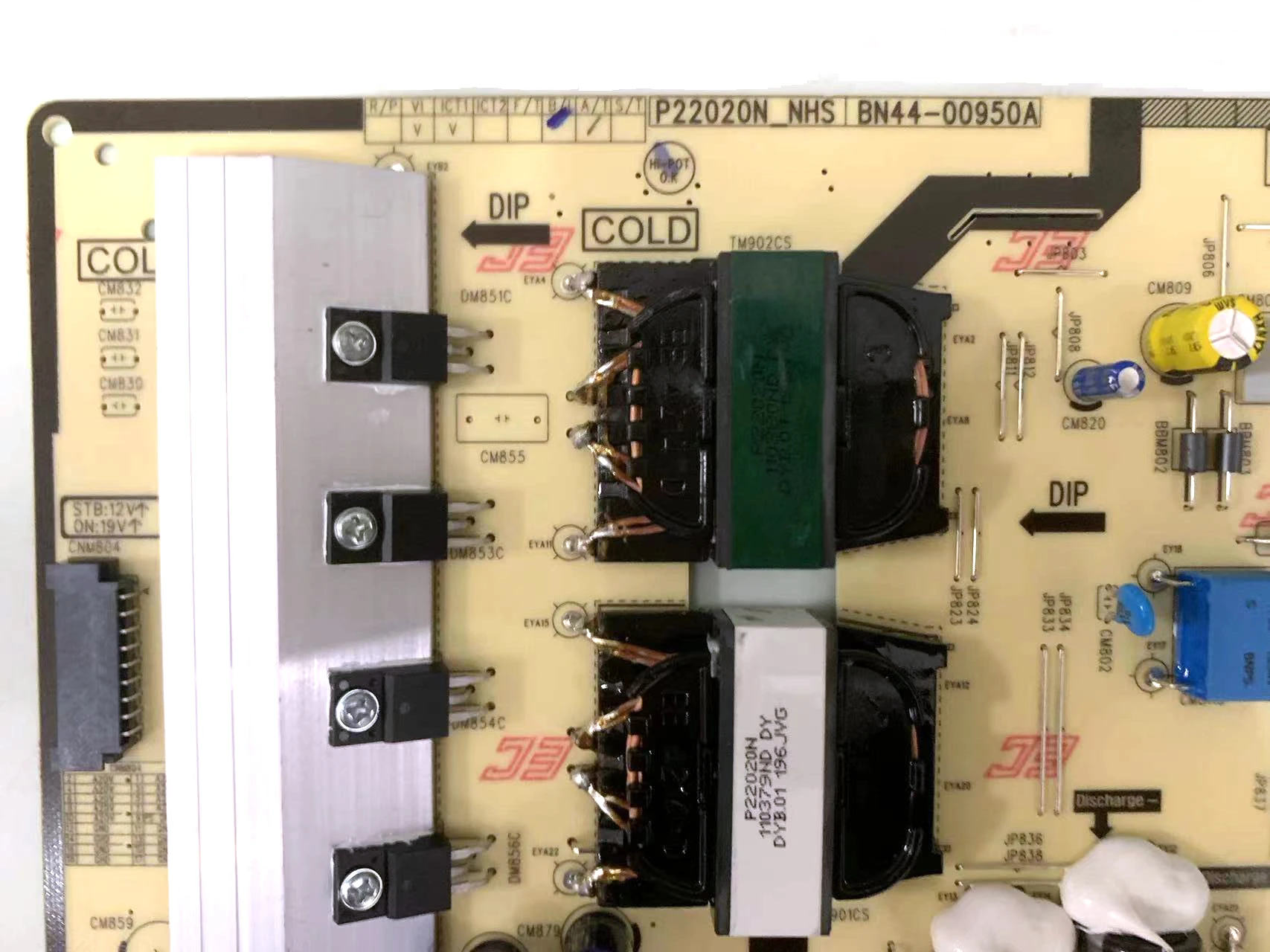 BN44-00950A = BN44-00950B P22020N_NHS Power Supply Board Be Suitable For LCD TV LC49J890DKN LC43J890DKN LC49J890DKU LC43J890DKC