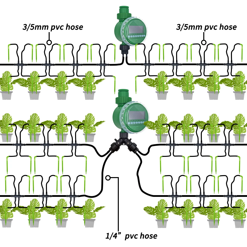 Oaza ogrodowa 4/7mm do 3/5mm wąż automatyczne nawadnianie nawadniania kropelkowego zestaw do organizacji emiter łokciowy roślina doniczkowa domowe