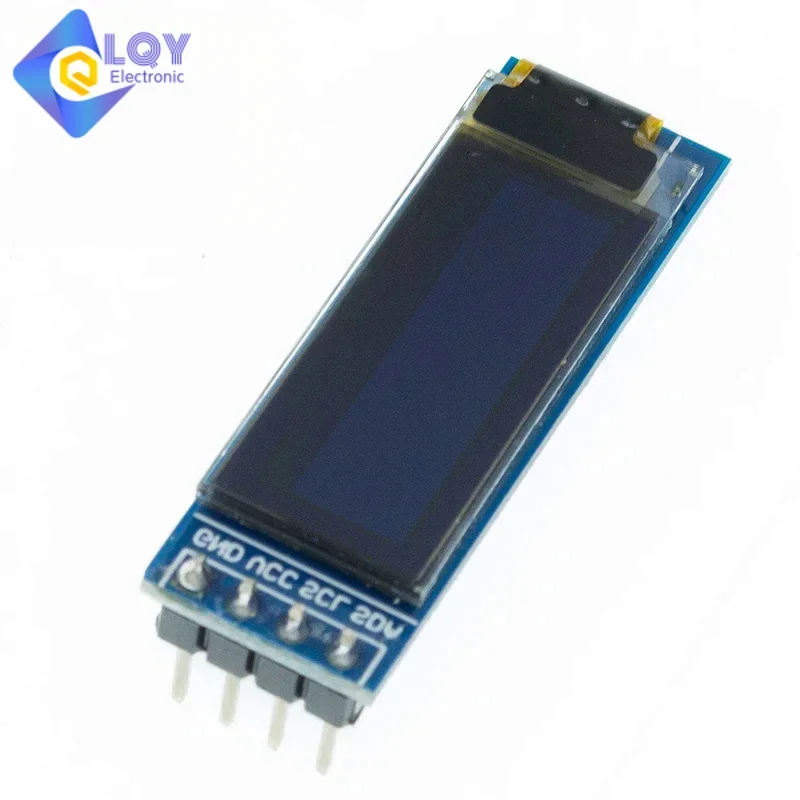 LQY 0.91 Inch OLED Module 0.91" White/Blue 128X32 OLED LCD LED Display Module IIC Communicate for Ardunio