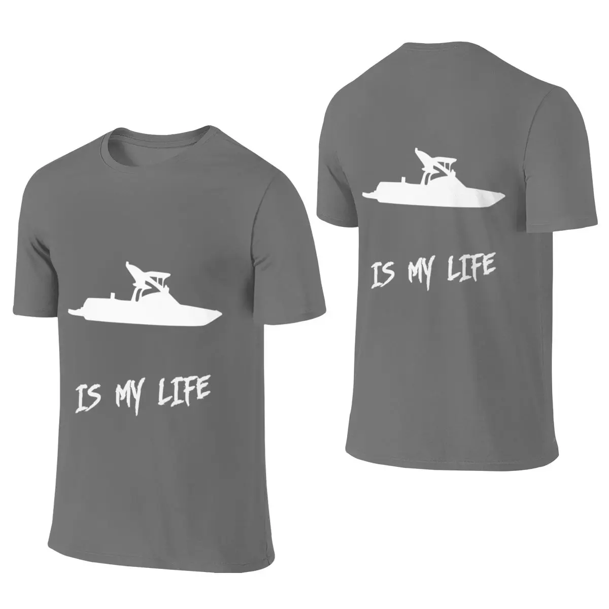 Ski Boat Is My Lifepng V-Neck Reversible T-shirt Japanese Style City Boy Home Comfort Women's T-shirts