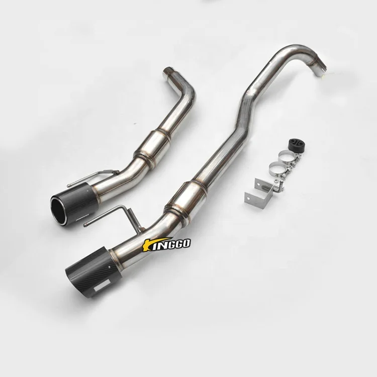 

Car Exhaust System Sound Dual Carbon Tail Muffler Catback Exhaust For NEXT GEN RANGER RAPTOR 2022+