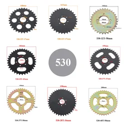 530 Chain 32T/35T/37T/38T/40T Teeth 37mm 38mm 45mm Rear Sprocket For ATV Quad Pit Dirt Bike Buggy Go Kart Motorcycle Motor Parts