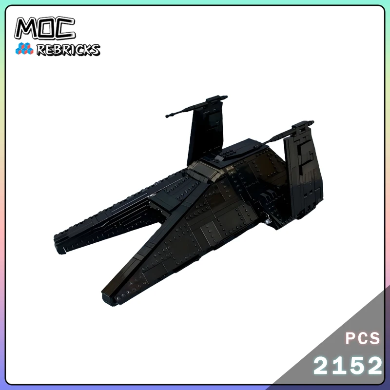 Space Movie Series Interrogator Transport Ship Showcase MOC Building Block Assembly Model Small Particle Bricks Toy Boy's Xmas