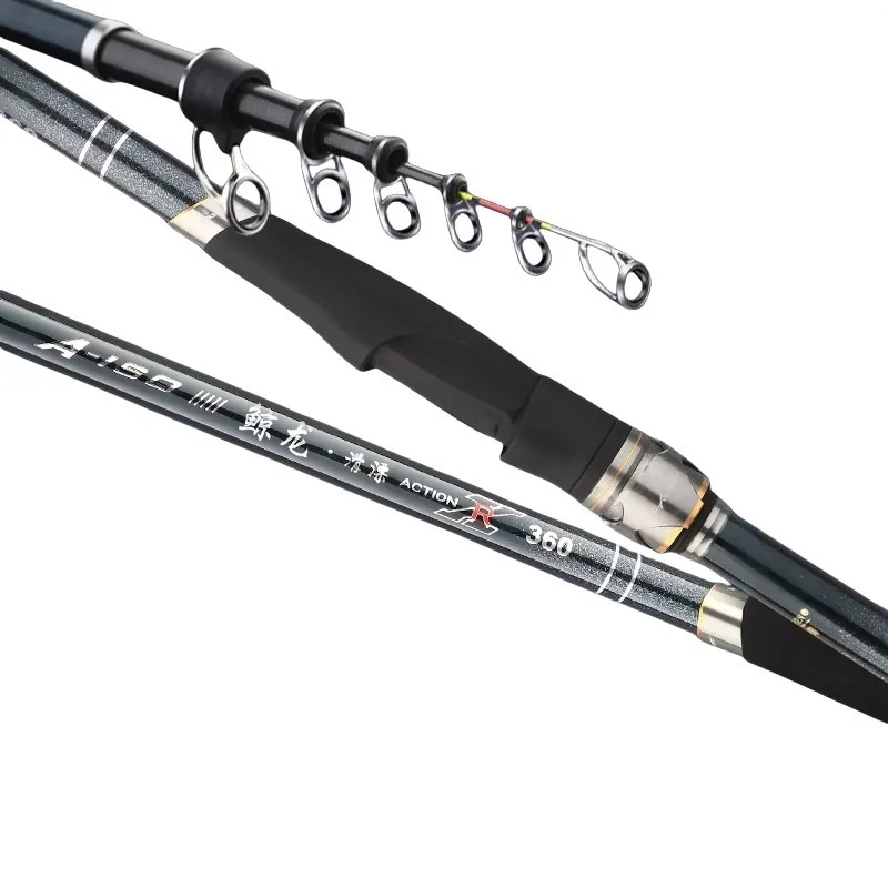 Ultra Light Ultra Hard Carbon Rock Fishing Rod, Hand Sea, Dual-purpose Pole, Distance Throwing Rod, Large Guide Ring