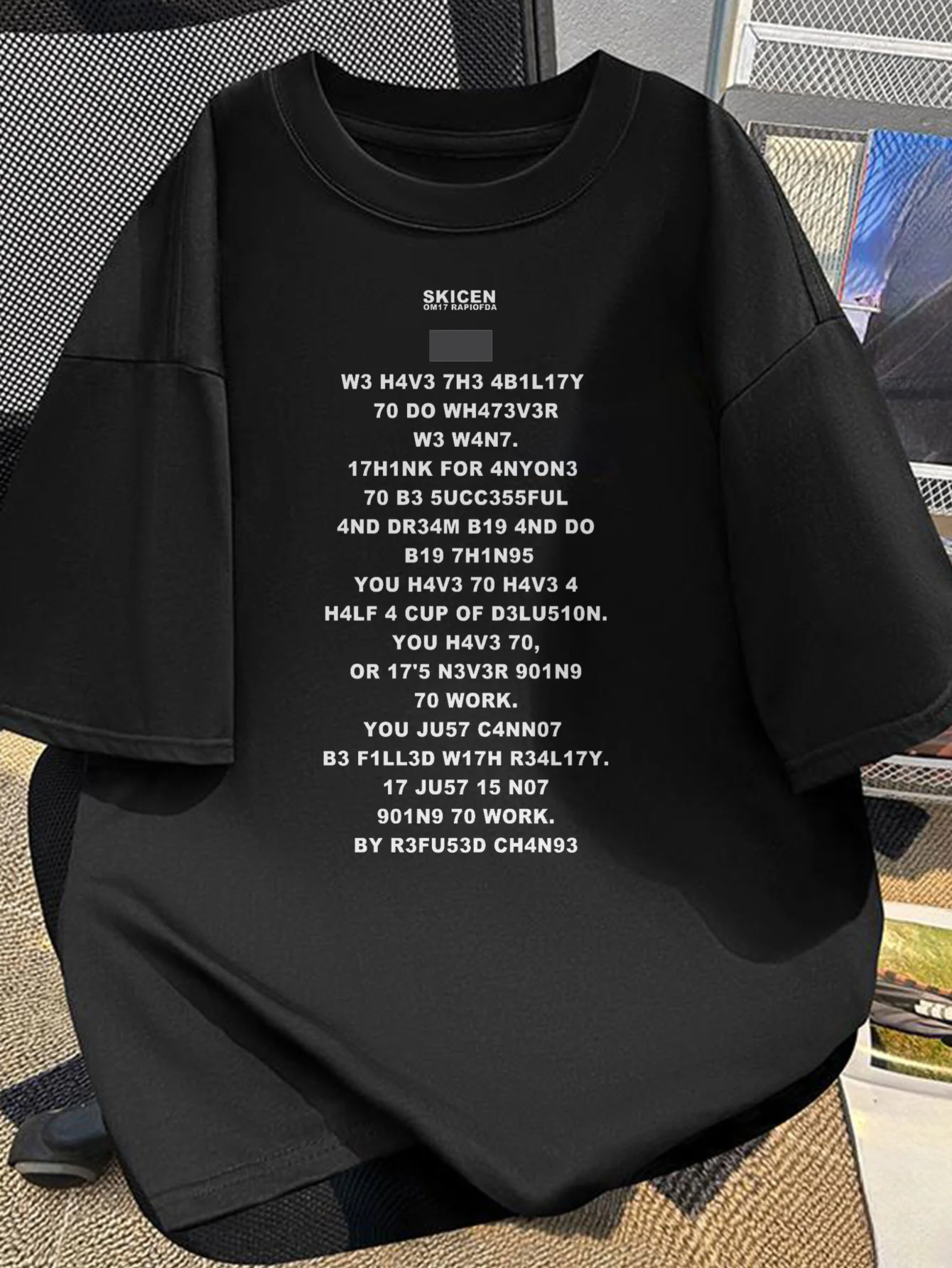 

Subtitle Table, Graphic Printing, Summer, Autumn and Winter Cotton Casual and Comfortable Men's and Women's T-shirts,