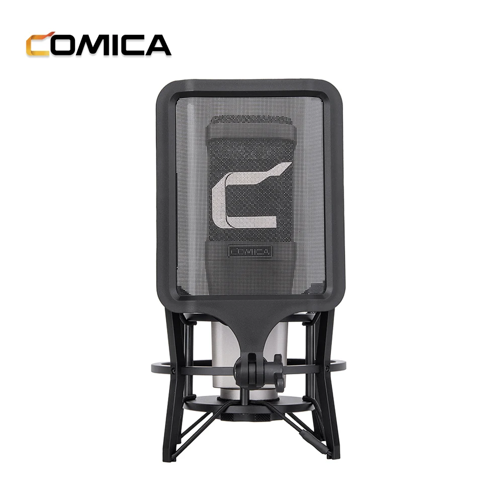 COMICA STM01 XLR Condenser Cardioid Microphone Support 24V/48V Phantom Power with 34mm Large Diaphragm